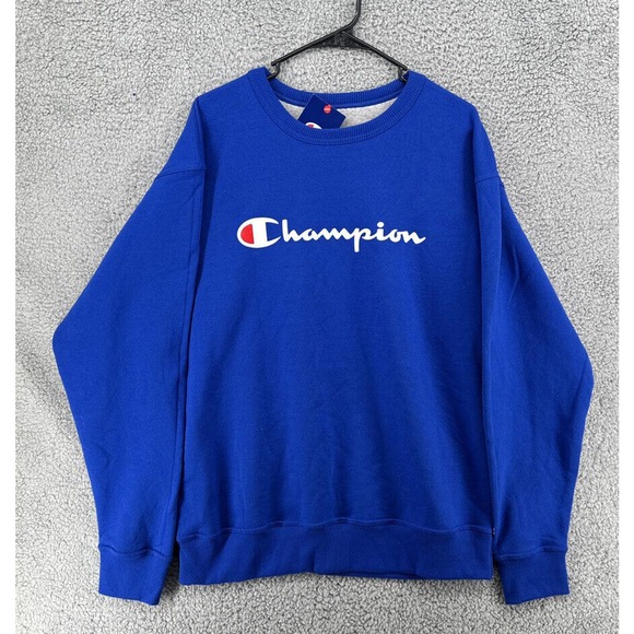 Champion Authentic Athletic Pullover‎ Logo Crewneck Sweatshirt Men's Sz Large - Picture 1 of 4